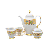 Кофейный сервиз на 6 персон Vienna Creme Gold