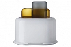 Ваза Nude Glass Слои 32,6 см, стекло хрустальное, серая