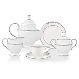 Сервиз чайный Lenox "Федеральный,платиновый кант" на 6 персон 21 предмет