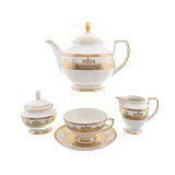 Чайный сервиз на 6 персон Crem Saphir Gold