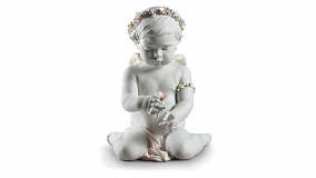 Фигурка Lladro Херувим любви 28х36 см, фарфор
