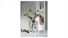 Ваза прямоугольная Nude Glass Опти 24х20 см, стекло хрустальное