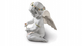 Фигурка Lladro Херувим любви 28х36 см, фарфор