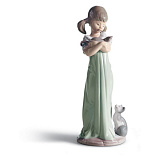 Фигурка Lladro Не забудь меня 7x21 см, фарфор